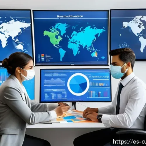 Home 30 관세사 업무 루틴 - A professional customs agent and a diverse team of businesspeople in a modern office, collaborativel...